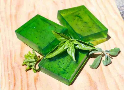 Jabón de eucalipto, salvia y albahaca