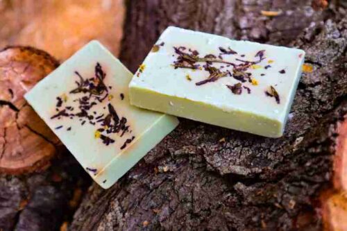 Jabón de menta y té verde