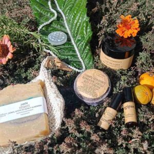 Productos naturales y ecológicos en exterior.