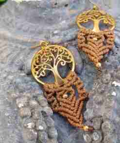 Alternative view of Pendientes Gaia Ocre