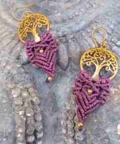 Pendientes Gaia Violeta-Malva