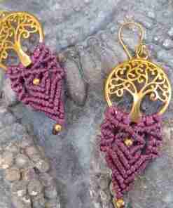 pendientes gaia violeta malva3