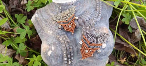 Pendientes Mama Wayra ocre