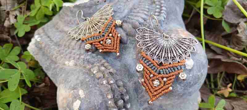 Pendientes Mama Wayra ocre