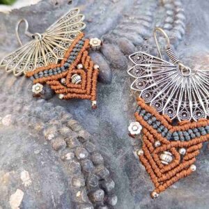 Pendientes Mama Wayra ocre