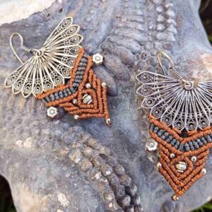 Pendientes Mama Wayra ocre