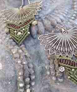 Pendientes Mama Wayra verde