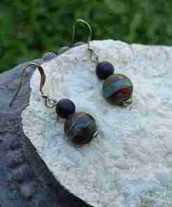 Alternative view of Pendientes Shungit