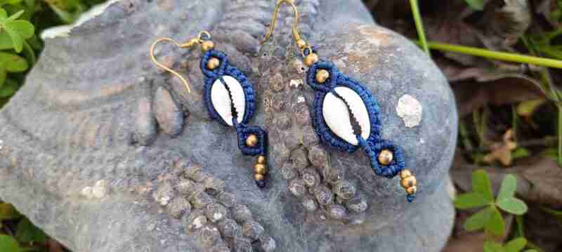 Pendientes Tritón Azul
