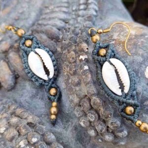 Pendientes Tritón Gris